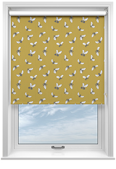Busy Bee, True Yellow - Roller Blind